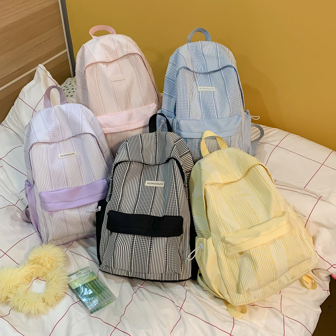 Stylish Striped Design Backpack Kalsten