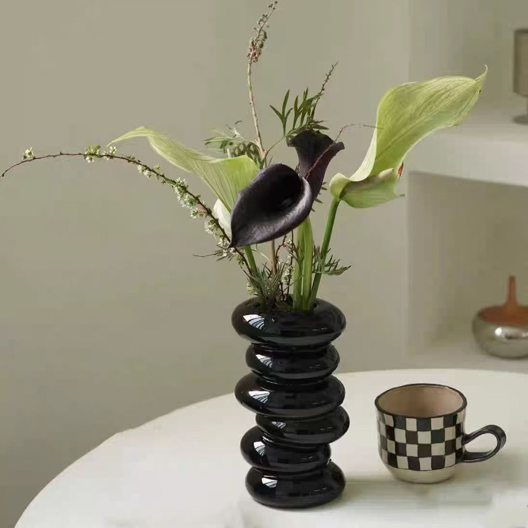 Artistic Spiral Ceramic Vase