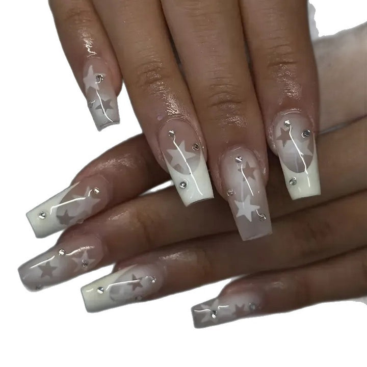 Decorative Floral Press-On Nail Set Kalsten