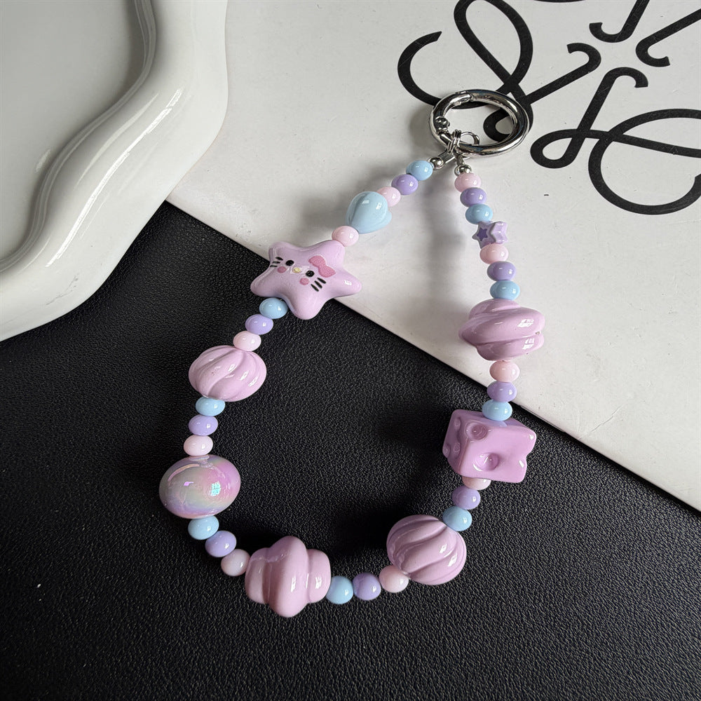 Decorative Beaded Charm Phone Lanyard Kalsten 1790135831