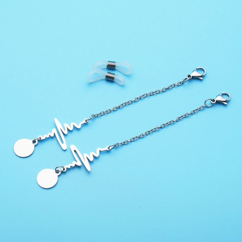 Stylish Heartbeat Design Dangle Earrings Kalsten