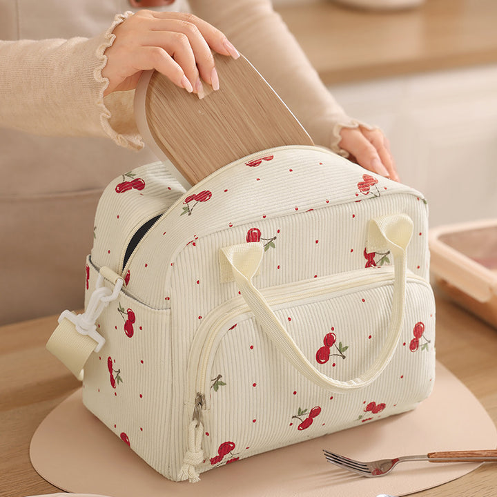 Insulated Lunch Bag with Stylish Zebra Print Kalsten