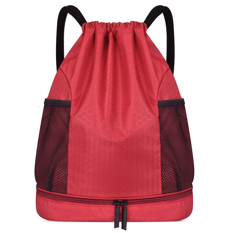 Lightweight Hexagonal Pattern Drawstring Backpack Kalsten