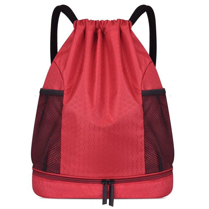 Lightweight Hexagonal Pattern Drawstring Backpack Kalsten