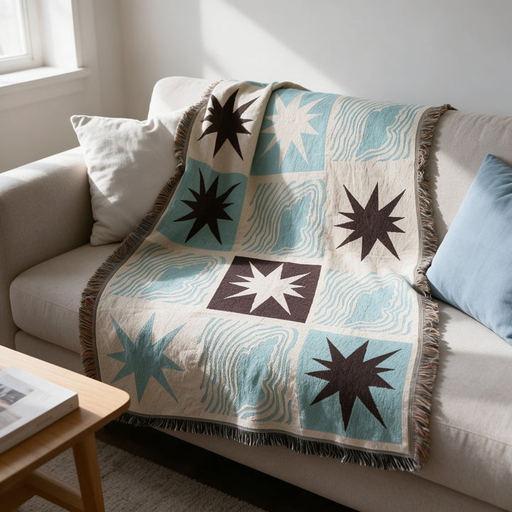 Decorative Woven Throw Blanket