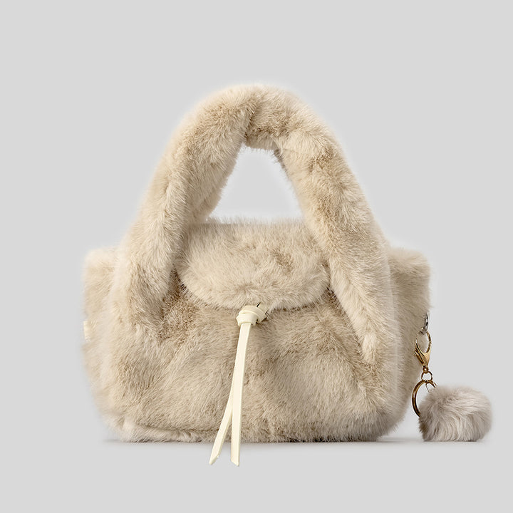 Luxurious Faux Fur Handheld Bag
