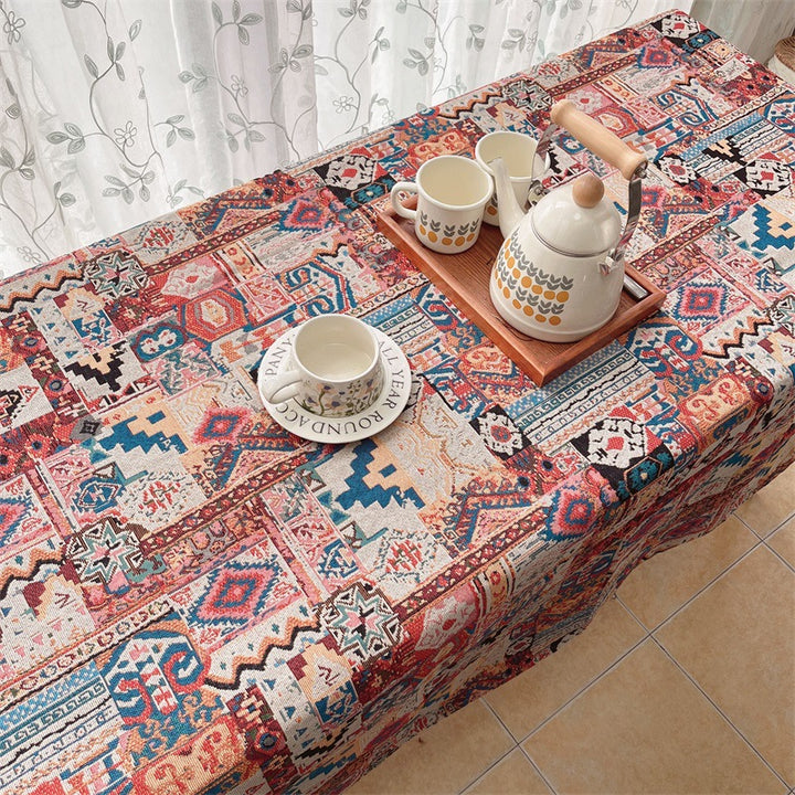 Artistic Geometric Tapestry Blanket