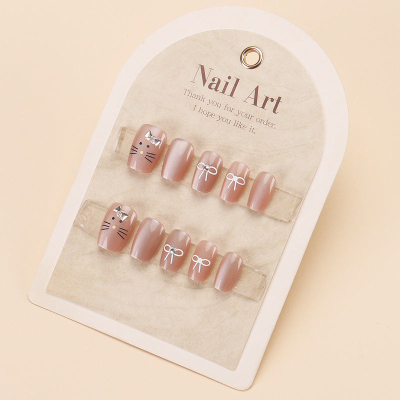 Artistic Nail Extensions with Decorative Elements Kalsten