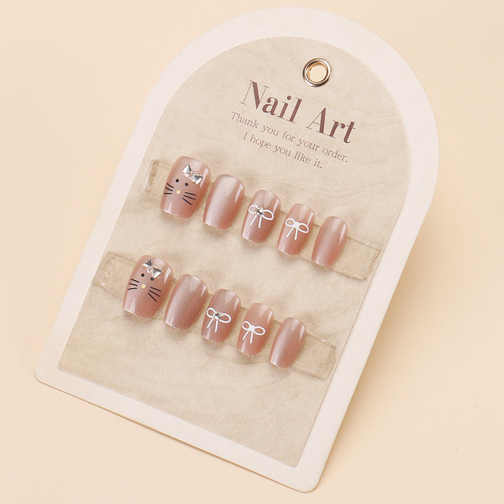 Artistic Nail Extensions with Decorative Elements Kalsten