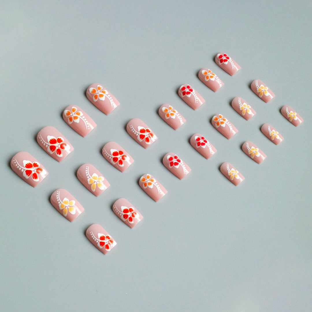 Floral Acrylic Nail Art Design Set  1790958182
