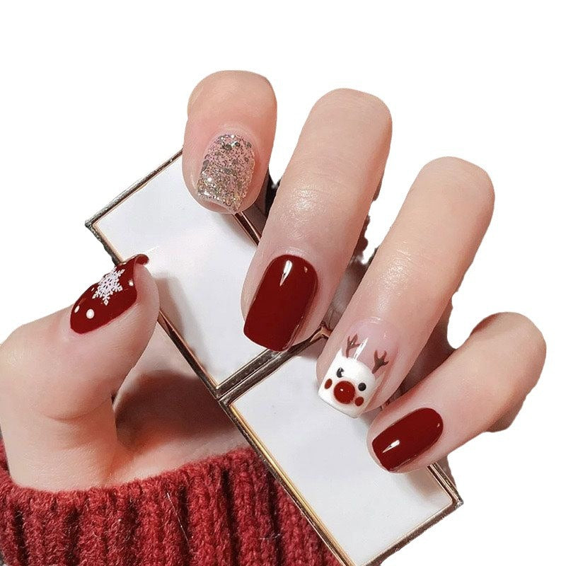 Festive Themed Decorative Press-On Nails Kalsten