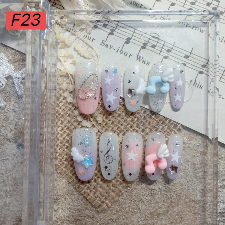 Decorative Press-On Nail Art Set 1790731572