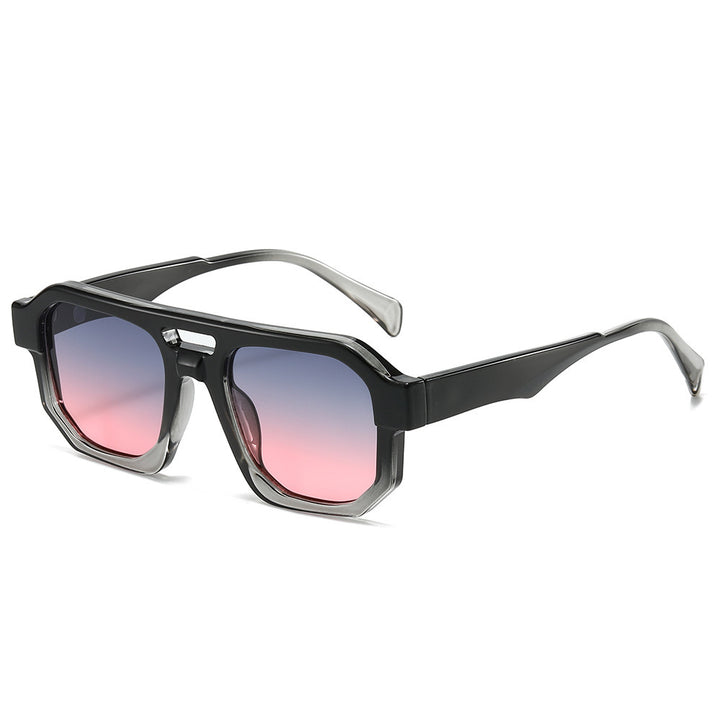 Fashion-Forward Geometric Oversized Sunglasses Kalsten