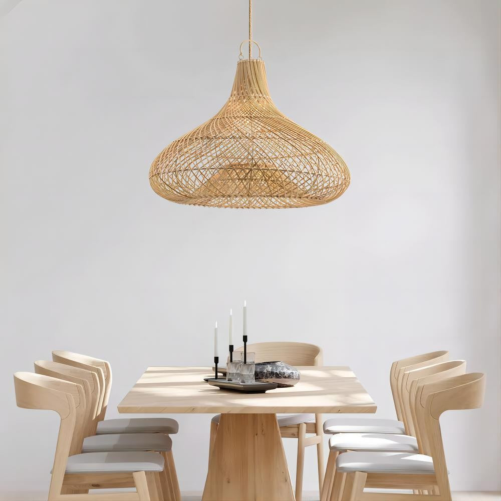 Decorative Hanging Light Made of Rattan Kalsten
