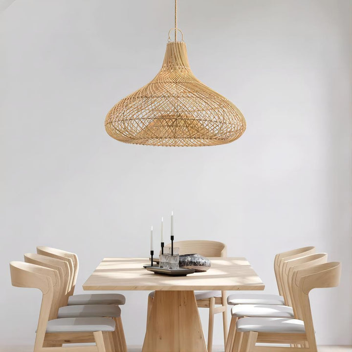 Decorative Hanging Light Made of Rattan Kalsten