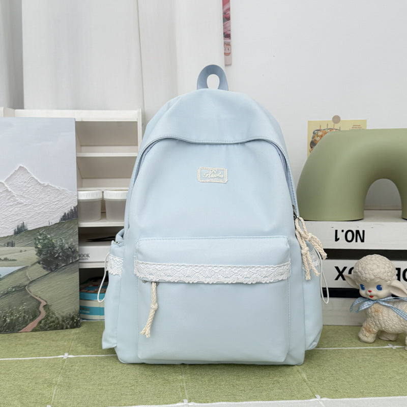 Adorable Lace-Trimmed Backpack Kalsten