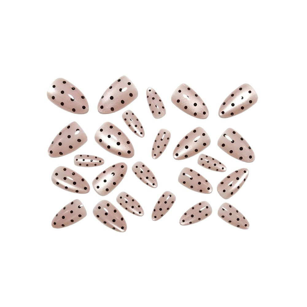 Artificial nails in modern polka dot design Kalsten