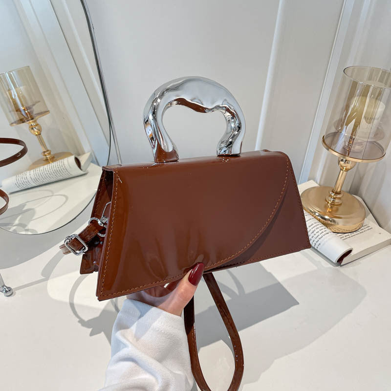 WoChic Patent Leather Handheld Purse Kalsten