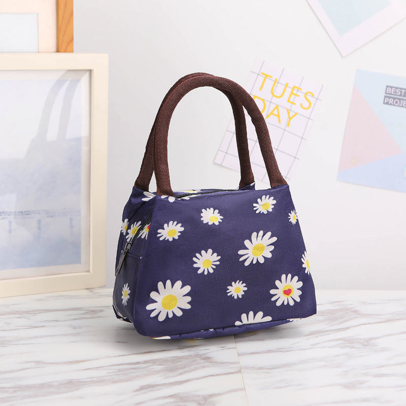 Floral Print Insulated Lunch Carrier Kalsten