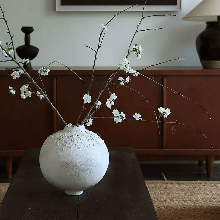 Elegant Textured Decorative Ceramic Vase