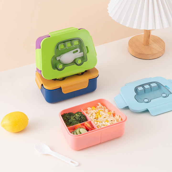Cartoon-Themed Multi-Layered Lunch Box