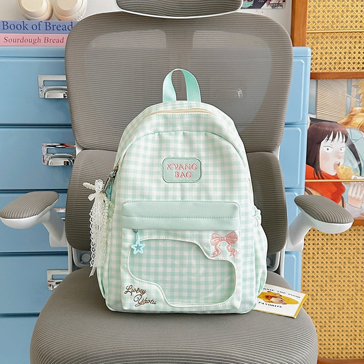 Cute Checkered Design Backpack Kalsten