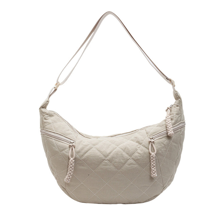 Quilted Soft Fabric Hobo Handbag Kalsten