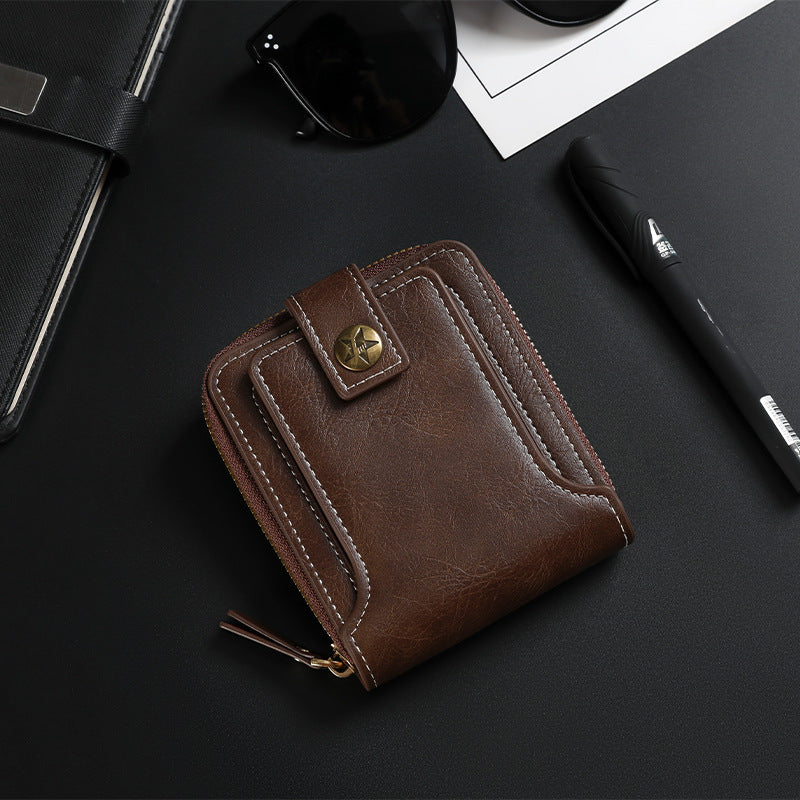 Bi-Fold Zip Wallet with Card Slots Kalsten