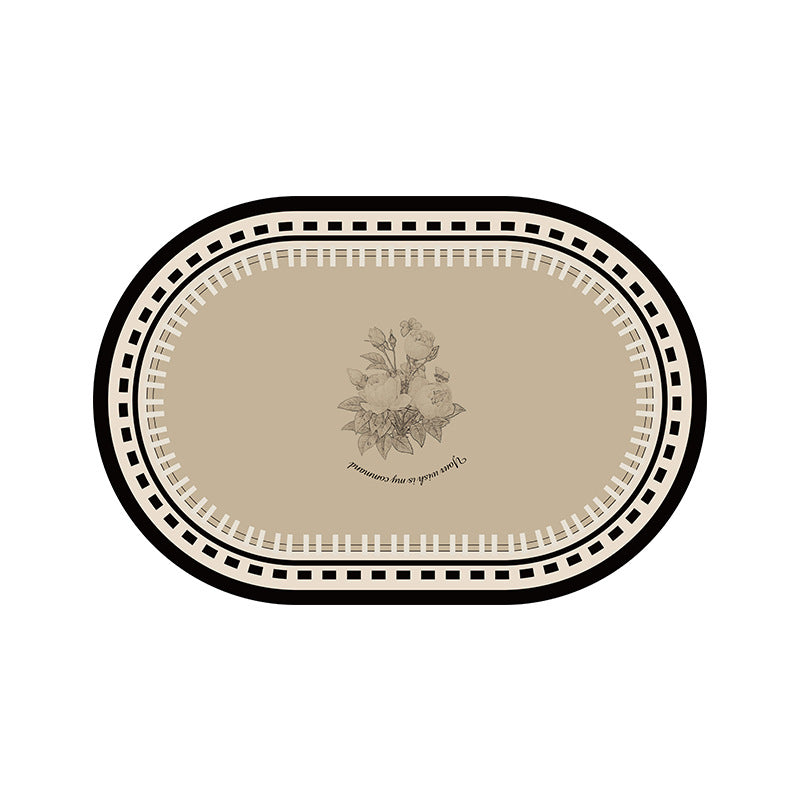 Floral-Printed Welcome Mat