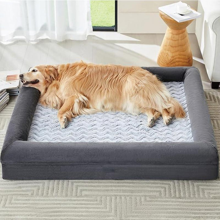 Memory Foam Dog Lounge Bed   Dog Bed