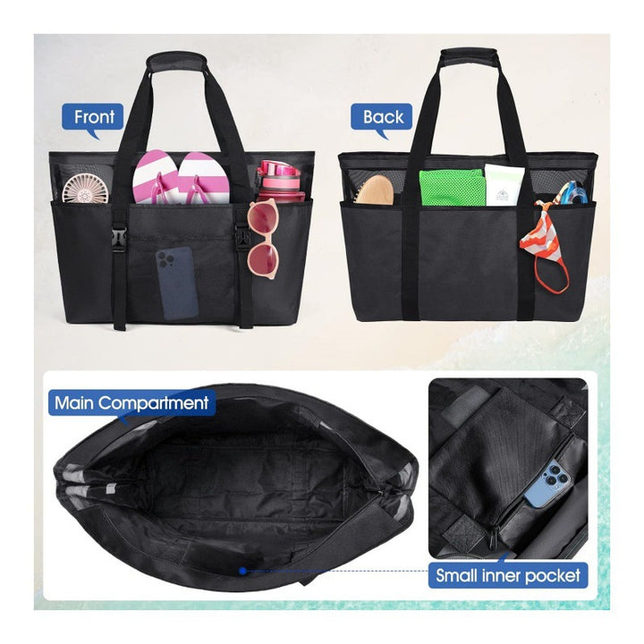 Multifunctional beach bag with compartments Kalsten