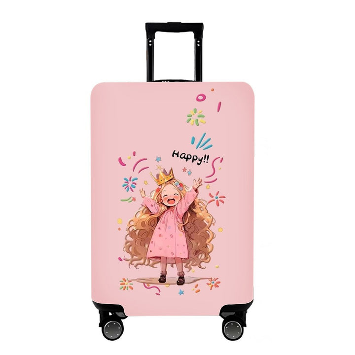 Unisex Hard Shell Suitcase with Colorful Monster Design Kalsten