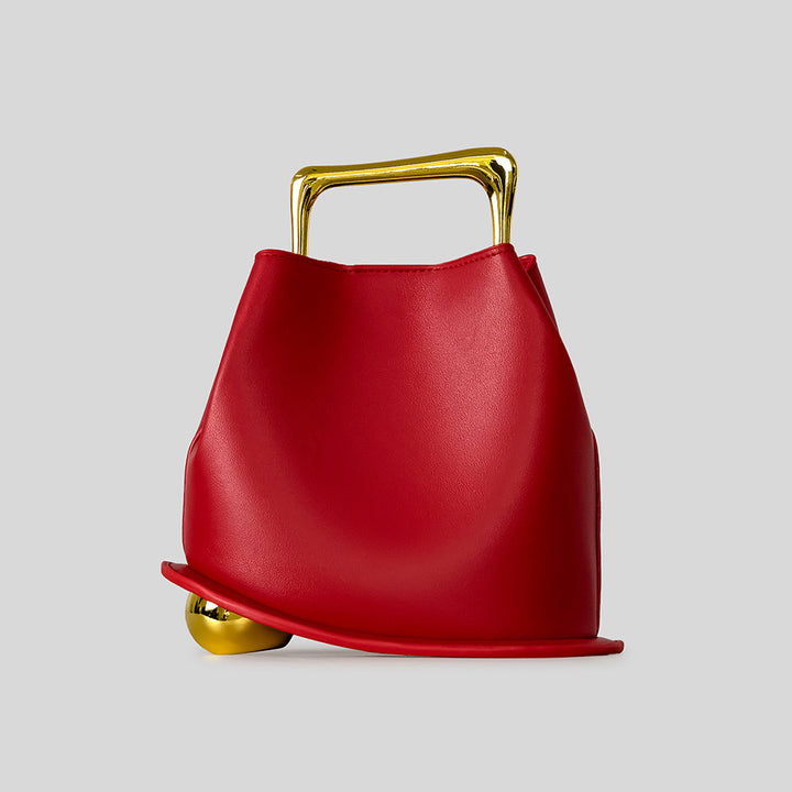 Sculptural Handle Handbag