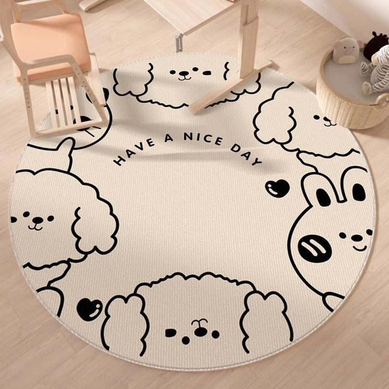 Round Playroom Area Rug