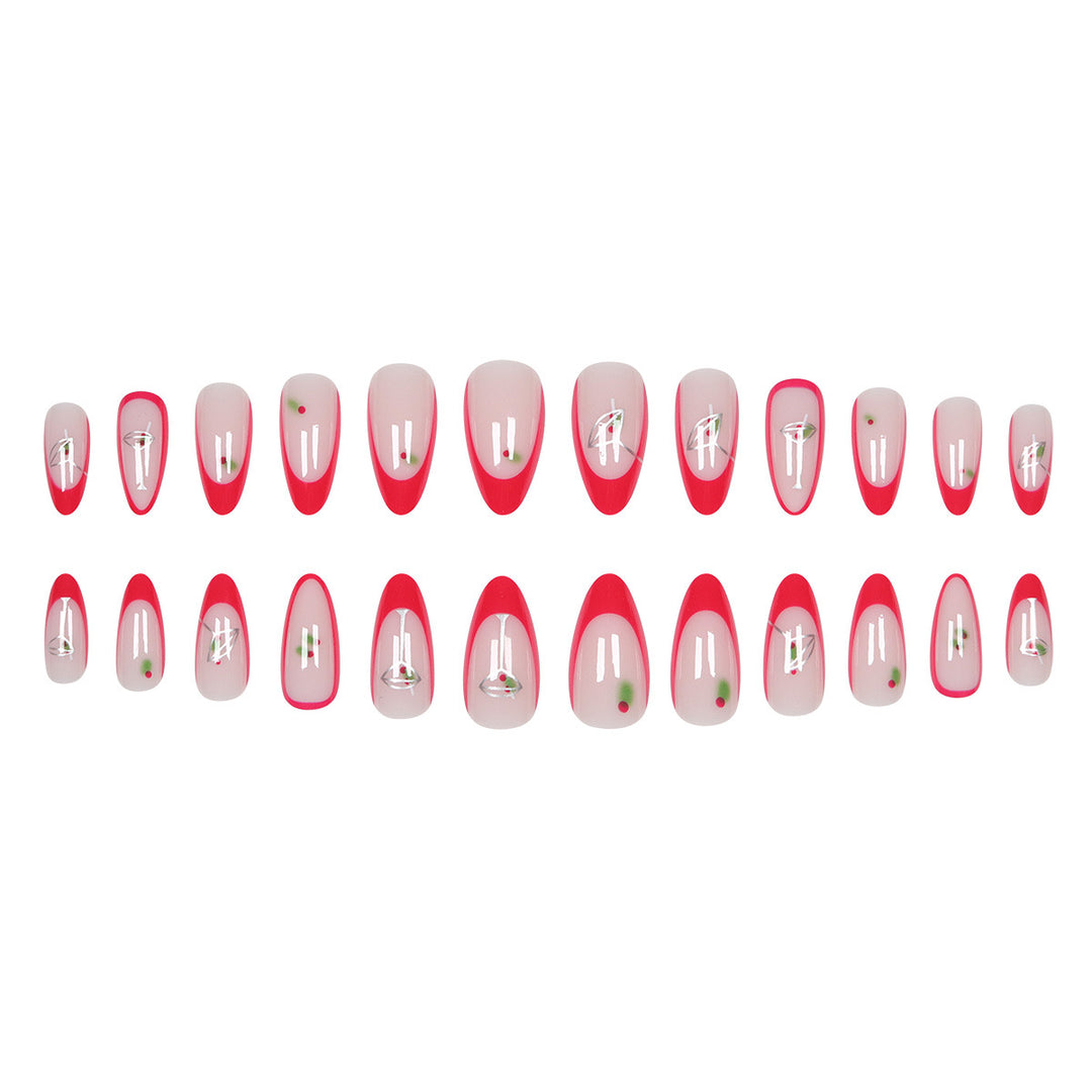 Holiday-Themed Press-On Nail Art Kalsten