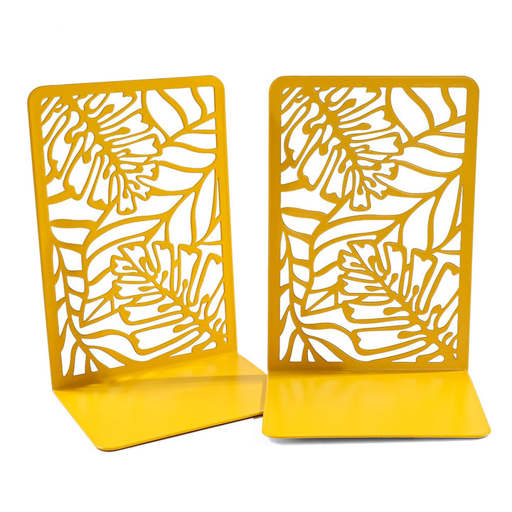 Decorative Leaf Design Bookends