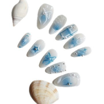 Decorative Press-On Nail Art Set with Unique Designs Kalsten
