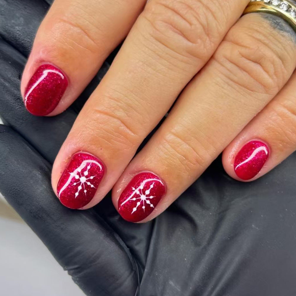 Festive Glitter Press-On Nail Art Kalsten