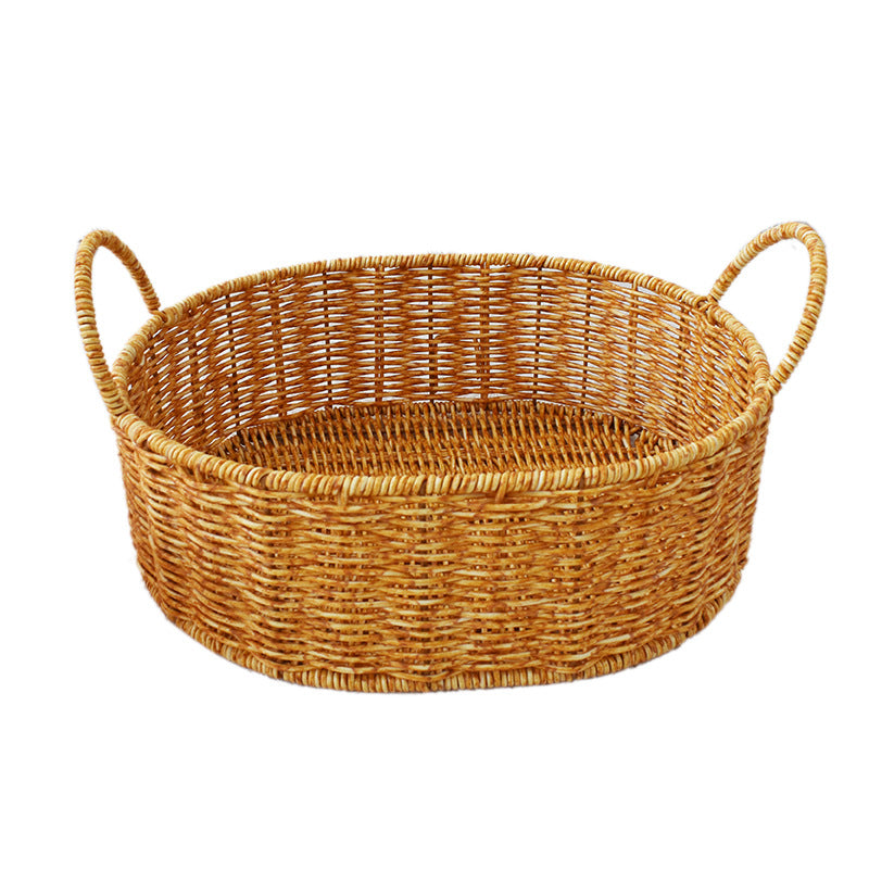 Handcrafted Woven Storage Basket with Handles Kalsten