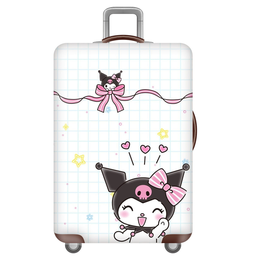 Unisex hard-shell luggage with trendy dog motif Kalsten