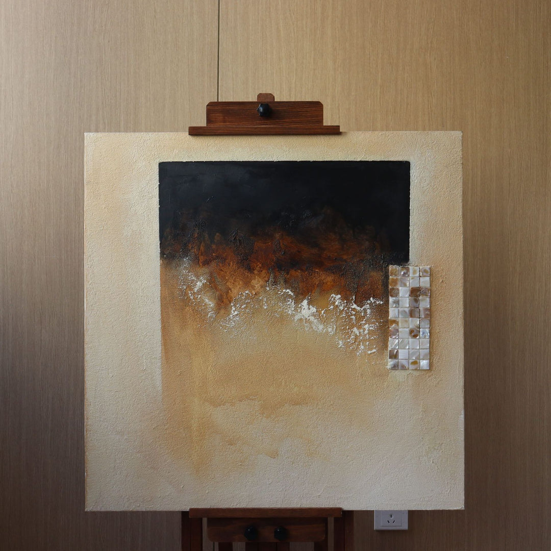 Abstract Textured Canvas Art for Interiors