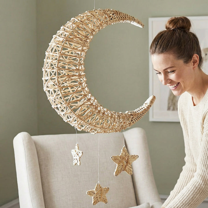 Stylish pendant light made of woven material Kalsten