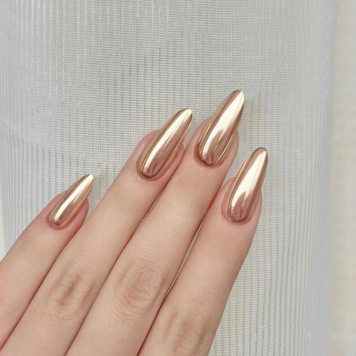Elegant Mirror Finish Press-On Nail Set Kalsten