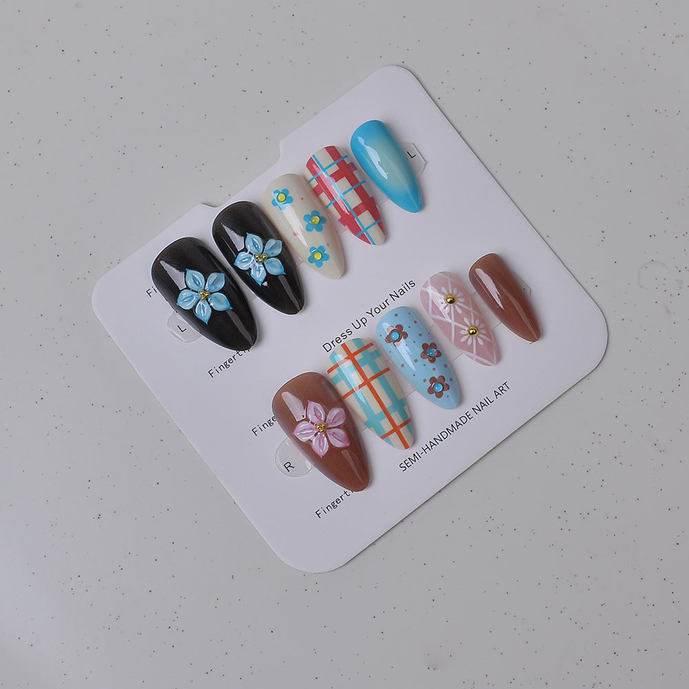 Elegant Artistic Press-On Nail Collection Kalsten