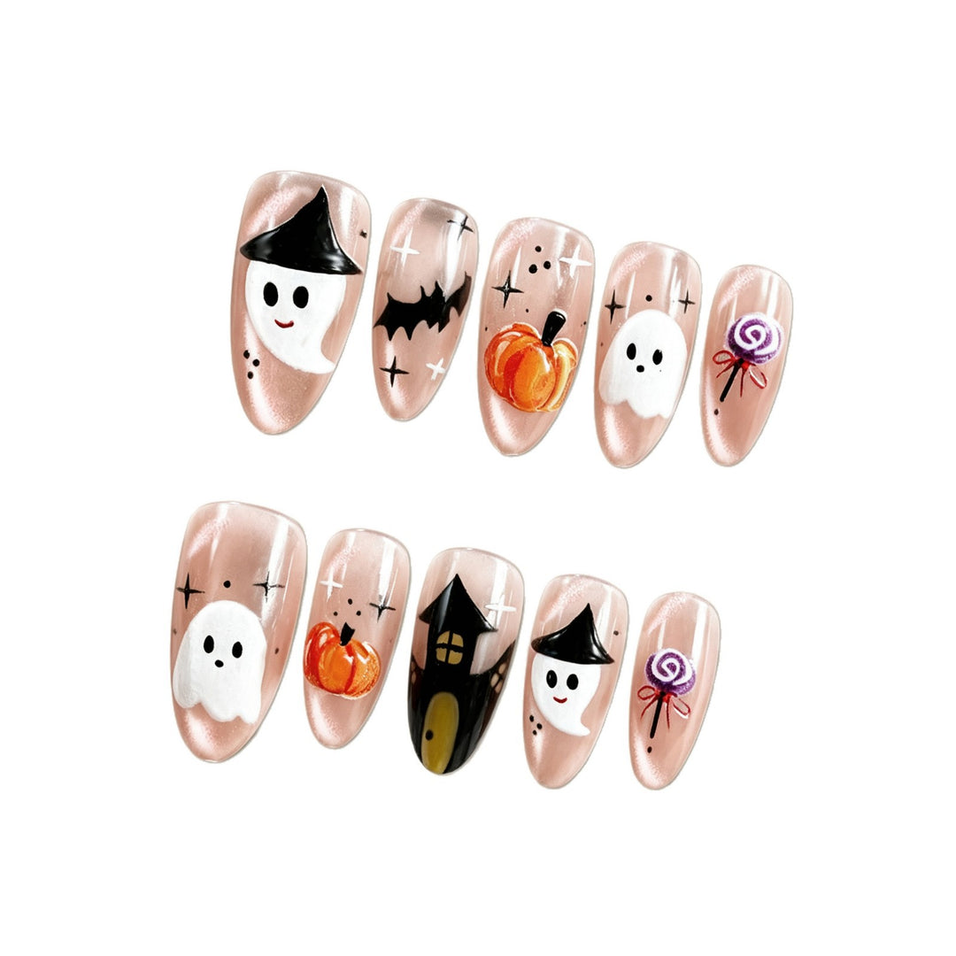 Halloween-Themed Press-On Nail Art Set Kalsten 1788495618