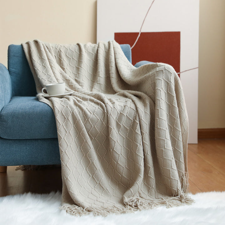 Cozy Knit Throw Blanket Kalsten