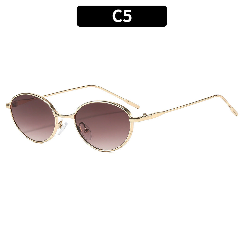 Chic Retro Oval Sunglasses