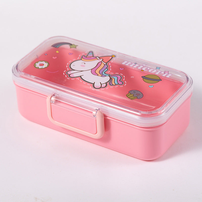 Cartoon-Themed Stainless Steel Lunch Box