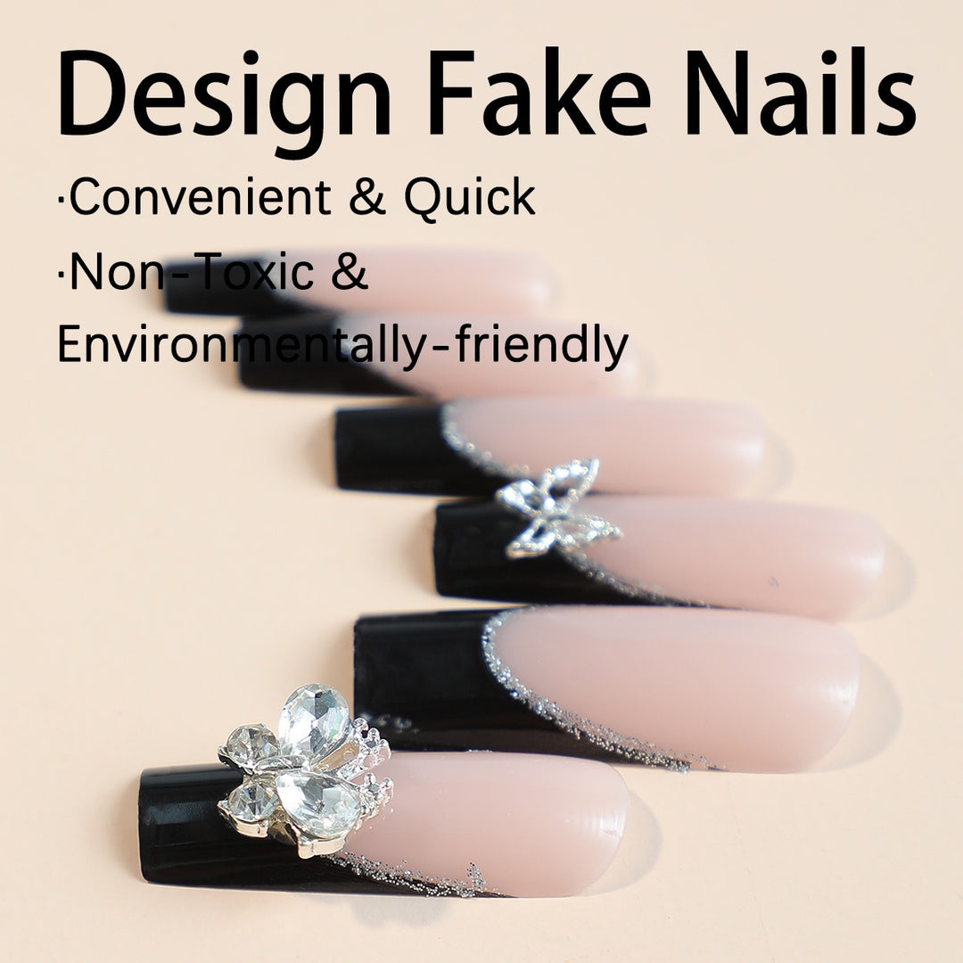 Artificial Nail Set with Stylish 3D Decorations Kalsten