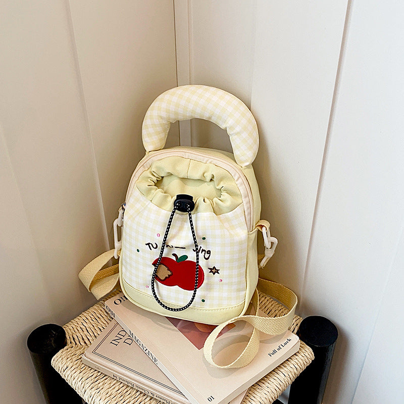 Playful Gingham Print Mini Backpack Kalsten
